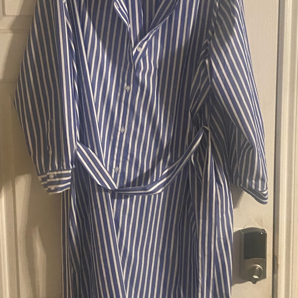 Blue Striped Women's Dress